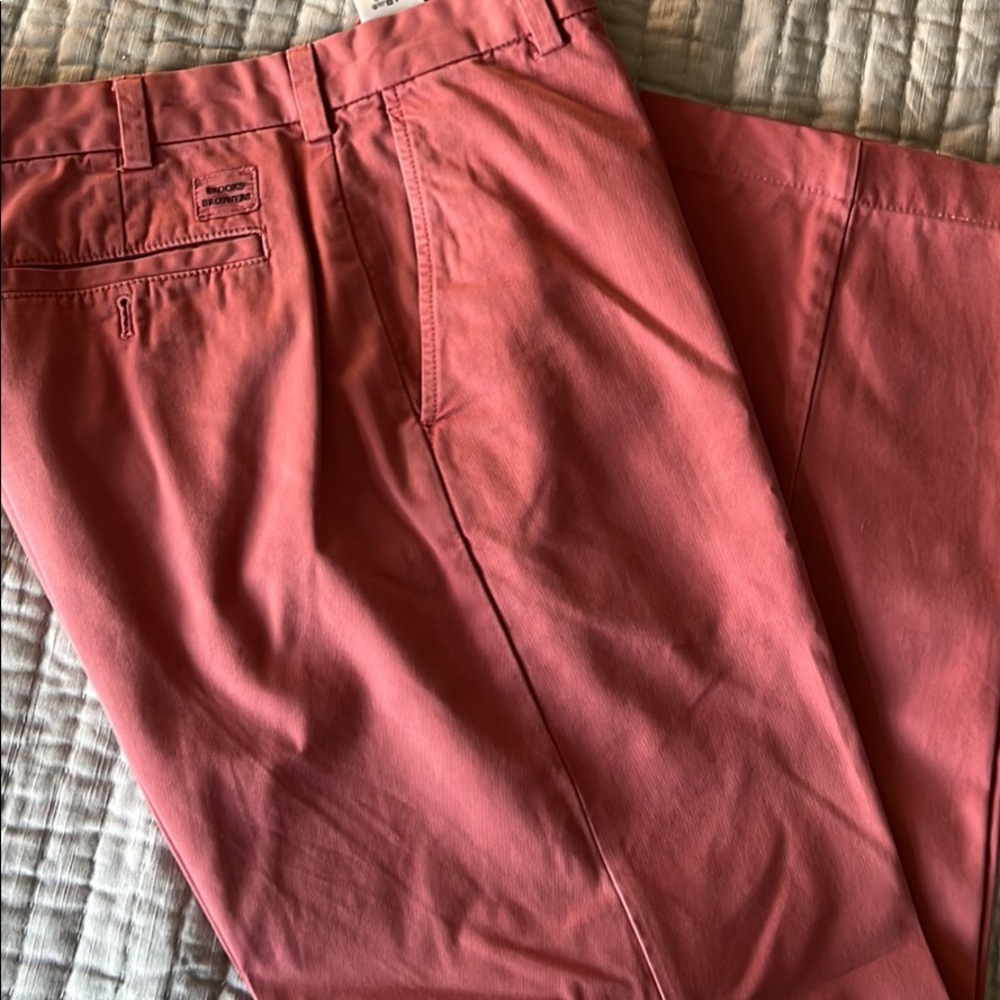 Mens red chino brooks brothers pants